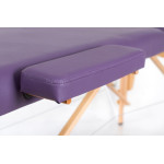 RestPro Classic 2 Purple Set Κρεβάτι Μασάζ Φυσικοθεραπείας Βαλίτσα Ξύλινο Massage Table + Massage Bolsters